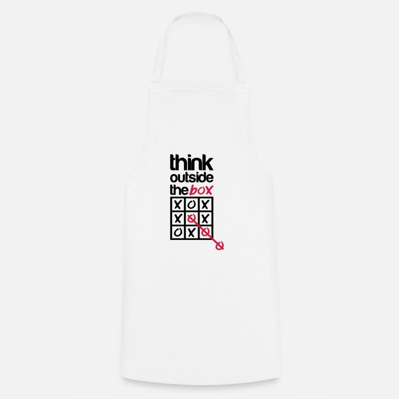 Think outside the box - Cooking Apron - white