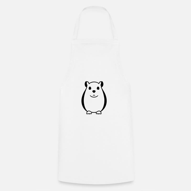 Hamster - Kochschürze - Weiß