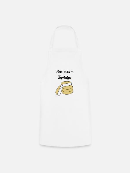 Haut comme trois tommes - Tablier de cuisine - blanc