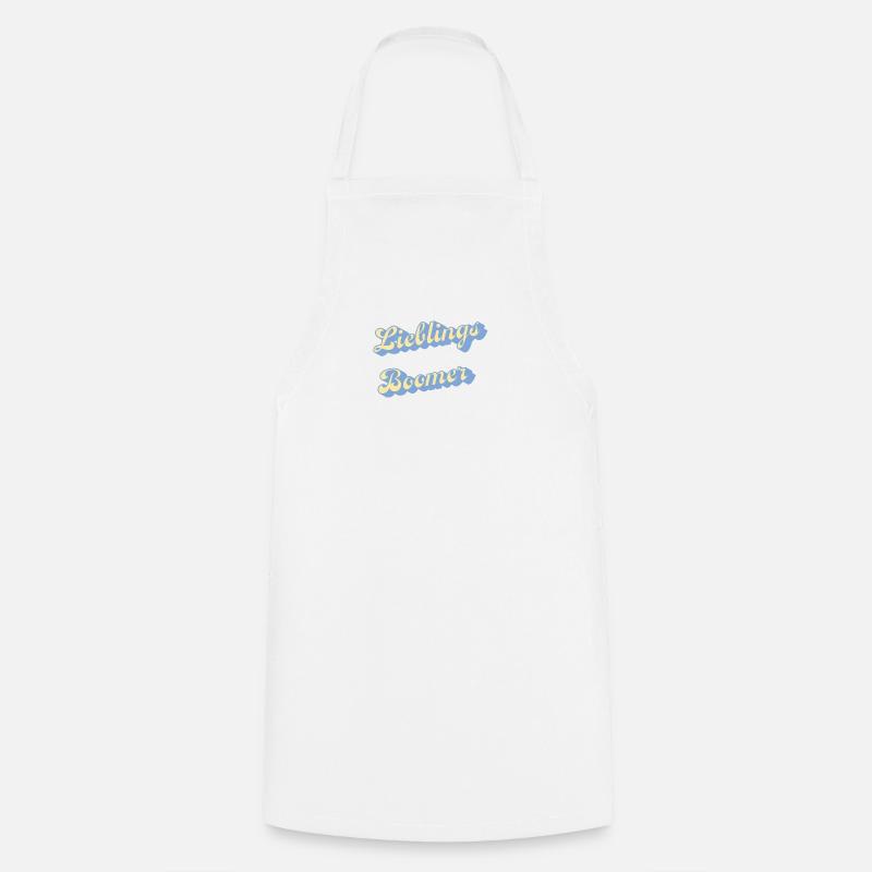 Lieblings Boomer Retro Script - Kochschürze - Weiß