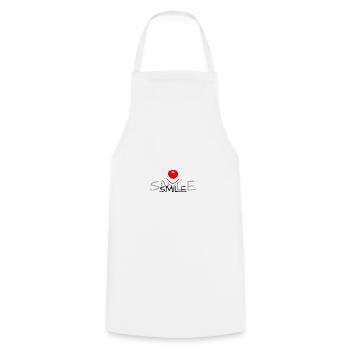 Smile - Clown - Tablier de cuisine - blanc - Devant - AI Model Male 185 dark (185cm)