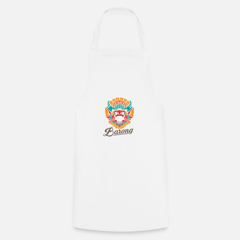 barong bali - Cooking Apron - white