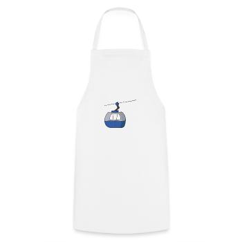 Remontées mécaniques - Tablier de cuisine - blanc - Devant - AI Model Male 185 dark (185cm)