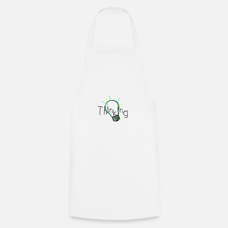 Pensée - Tablier de cuisine - blanc