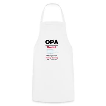 opa gmbh 02 - Kochschürze - Weiß - Vorne - AI Model Male 185 dark (185cm)