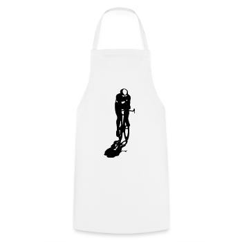 rennrad_6 - Cooking Apron - white - Front - AI Model Male 185 dark (185cm)