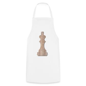 Chess Pieces Chess Game KING BOARD GAME - Cooking Apron - white - Front - AI Model Male 185 dark (185cm)