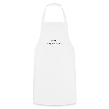 Original 2008 - Kochschürze - Weiß - Vorne - AI Model Male 185 dark (185cm)