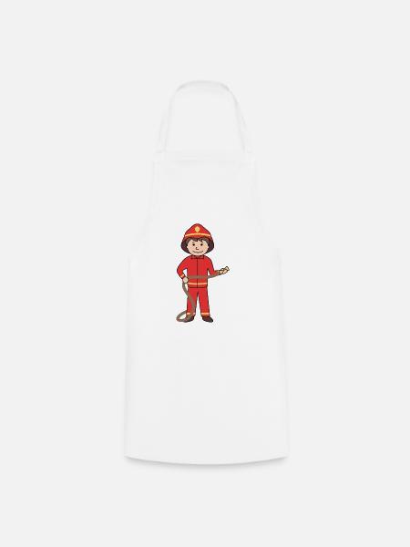 Feuerwehrmann - Kochschürze - Weiß