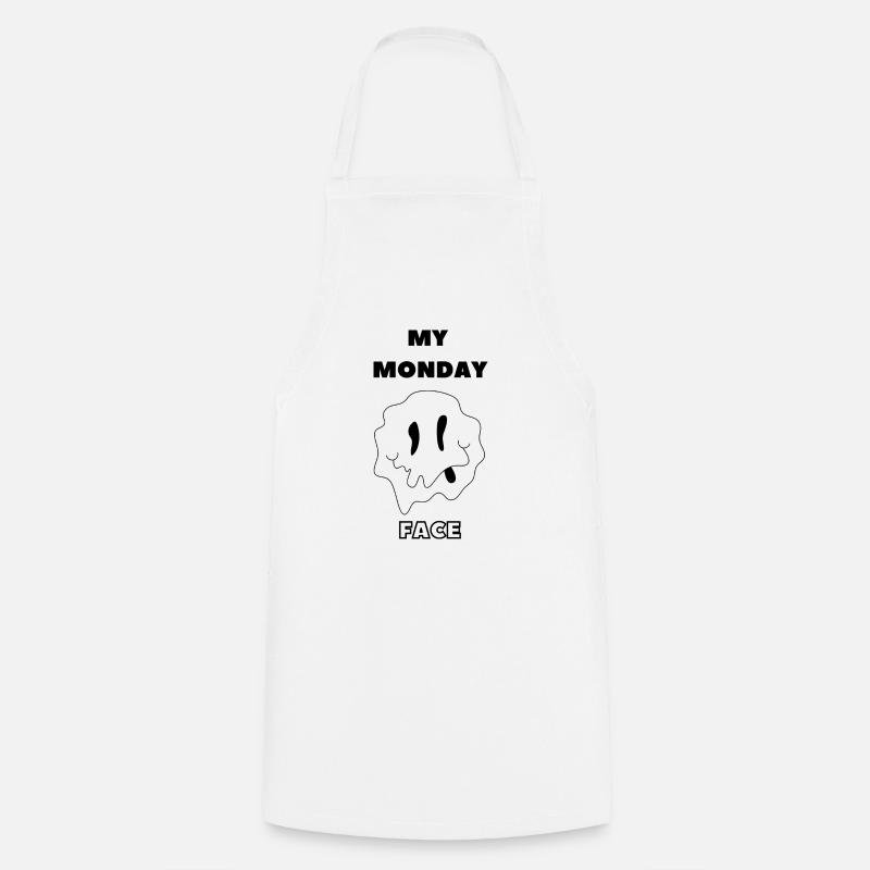 MON VISAGE DU LUNDI - Tablier de cuisine - blanc