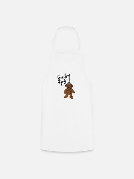 Greifer King, Teddy am Greifarm, Geschenkidee, - Kochschürze - Weiß