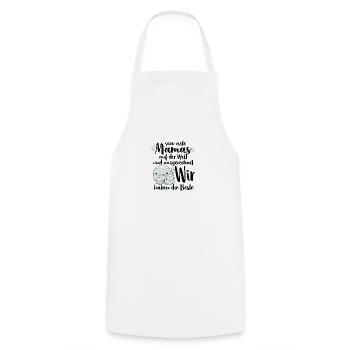 So viele Mamas auf der Welt Muttertag Geschenk - Kochschürze - Weiß - Vorne - AI Model Male 185 dark (185cm)