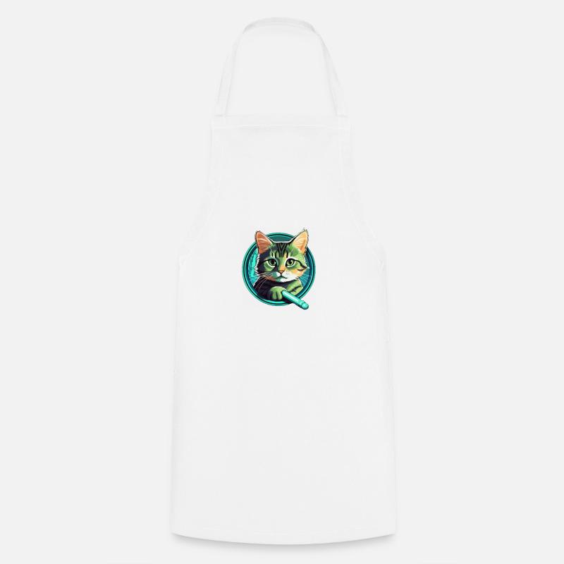 MagicCat - Cooking Apron - white