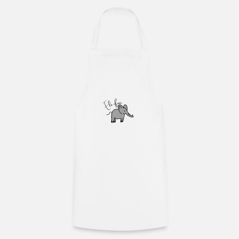 Ele-Fun - Tablier de cuisine - blanc