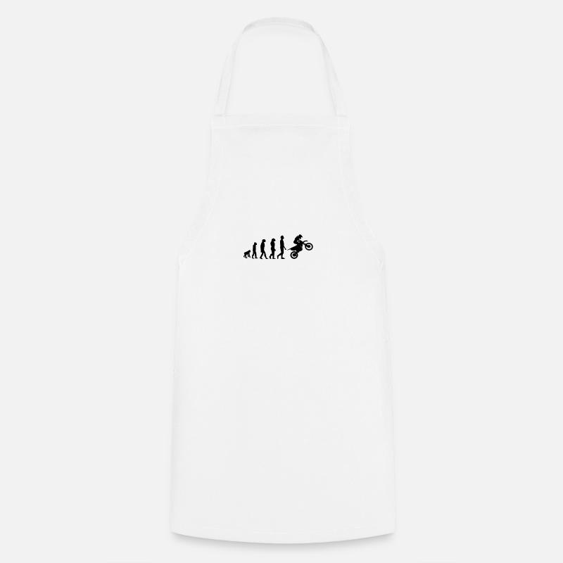 Motocross evolution - Cooking Apron - white