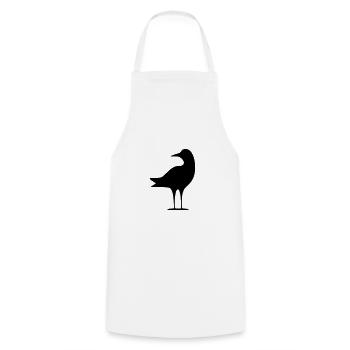Seagull - Cooking Apron - white - Front - AI Model Male 185 dark (185cm)