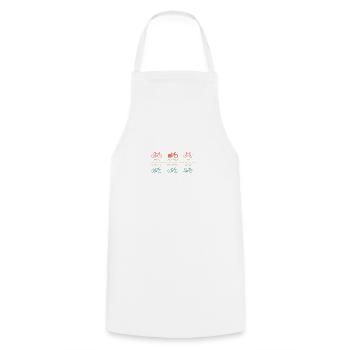 Different Road Bike Types Sport Bicycle Road Bike - Cooking Apron - white - Front - AI Model Male 185 dark (185cm)