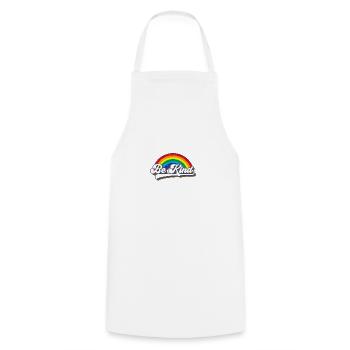 Be Kind LGBT Regenbogen - Kochschürze - Weiß - Vorne - AI Model Male 185 dark (185cm)