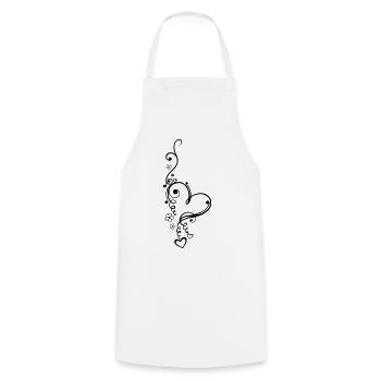 Valentinstag. Liebe, love - Cooking Apron - white - Front - AI Model Male 185 dark (185cm)