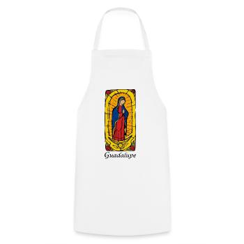 Guadeloupe - Tablier de cuisine - blanc - Devant - AI Model Male 185 dark (185cm)