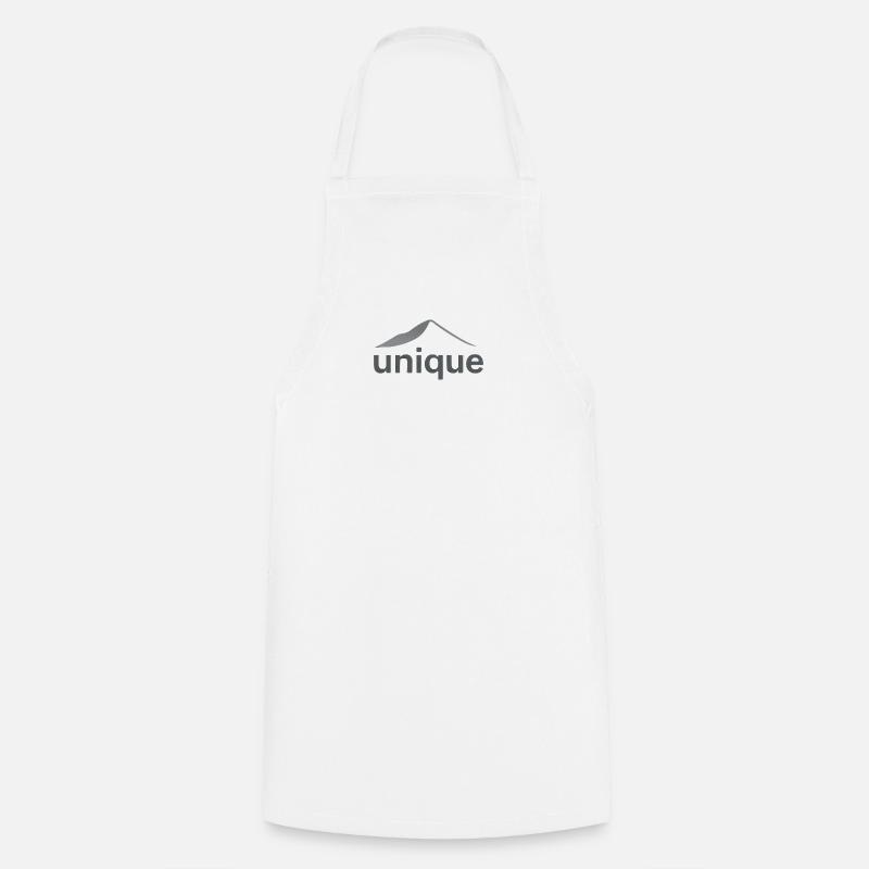 "unique design montagne" - Tablier de cuisine - blanc
