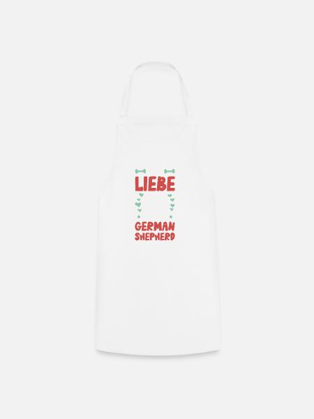 Ich liebe meinen German Shepherd - Kochschürze - Weiß