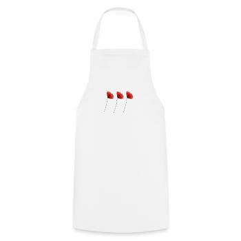 coquelicot - Tablier de cuisine - blanc - Devant - AI Model Male 185 dark (185cm)