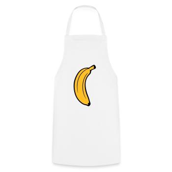 fruit banana delicious healthy eat banana peel krum - Cooking Apron - white - Front - AI Model Male 185 dark (185cm)