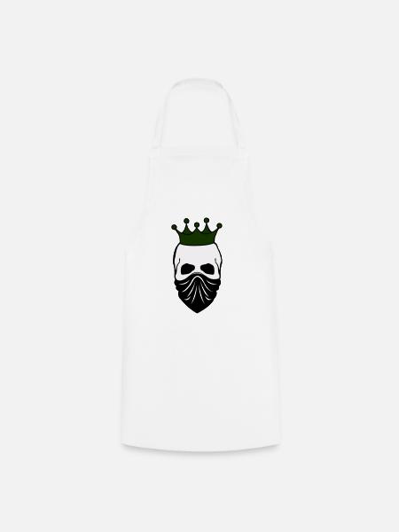 skull bandit king 02 - Kochschürze - Weiß