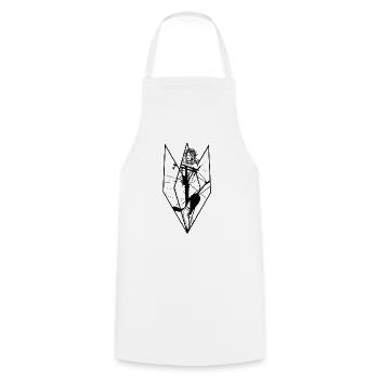 Poles - Geometric Goddess - Cooking Apron - white - Front - AI Model Male 185 dark (185cm)