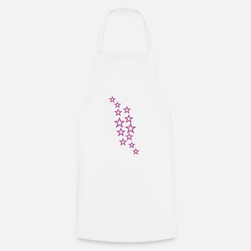 étoiles - Tablier de cuisine - blanc