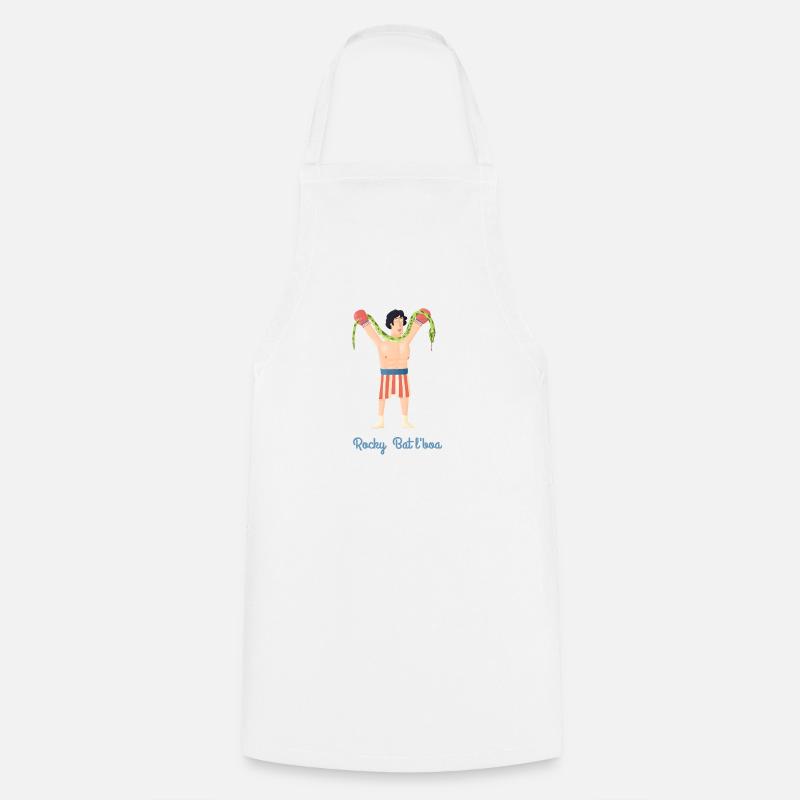 Rocky Bat the boa - Cooking Apron - white
