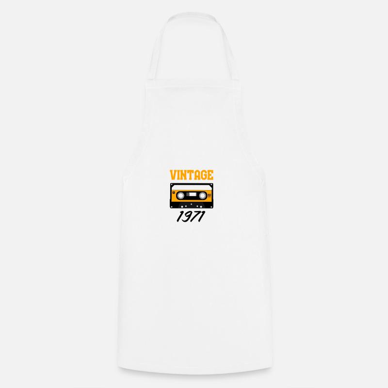 Vintage 1971 Année de construction 1971 Année de naissance 1971 - Tablier de cuisine - blanc