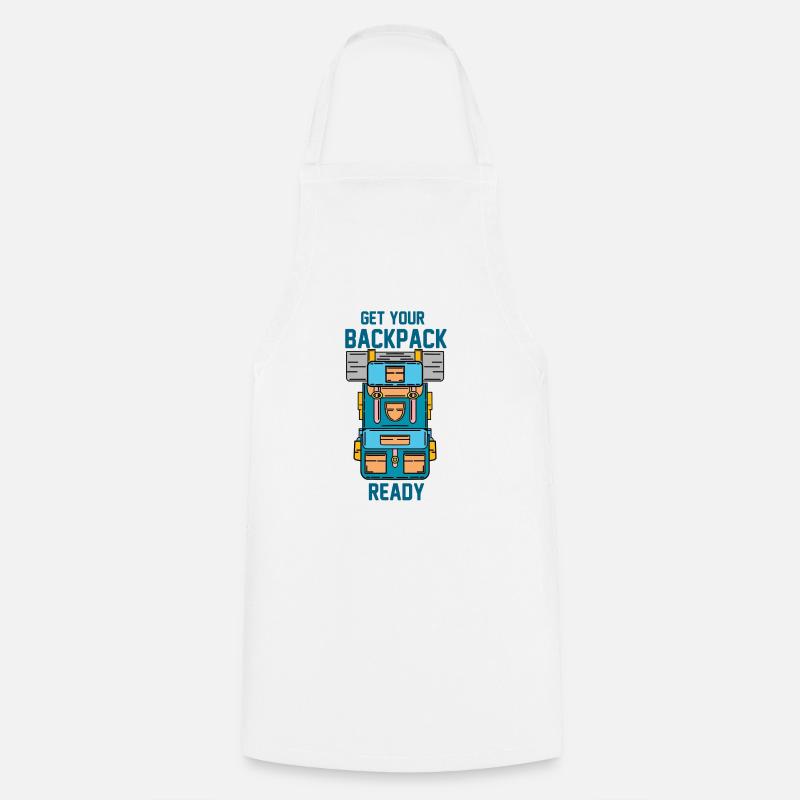 Préparez votre sac à dos - Tablier de cuisine - blanc