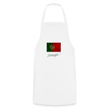 Portugal - Tablier de cuisine - blanc - Devant - AI Model Male 185 dark (185cm)
