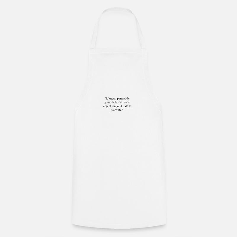 ₿TeeSee - Tablier de cuisine - blanc