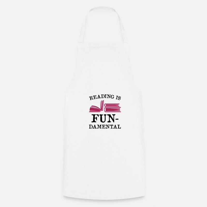 Reading is fundamental - Cooking Apron - white