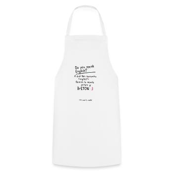 humour citation breton speak anglais - Tablier de cuisine - blanc - Devant - AI Model Male 185 dark (185cm)
