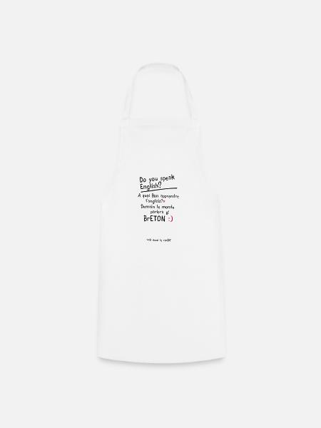 humour citation breton speak anglais - Tablier de cuisine - blanc