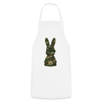 Bunny from Behind Cap Camouflage Cap Camouflage - Cooking Apron - white - Front - AI Model Male 185 dark (185cm)