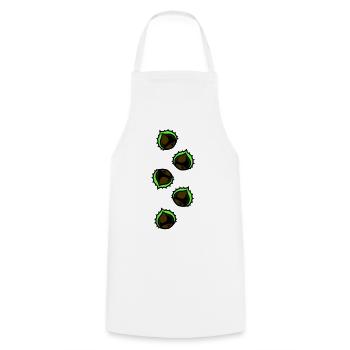 Kastanie Symbol - Kochschürze - Weiß - Vorne - AI Model Male 185 dark (185cm)