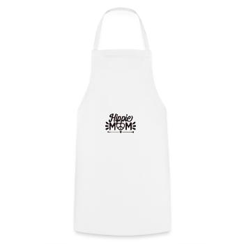 Hippie Mom - Cooking Apron - white - Front - AI Model Male 185 dark (185cm)