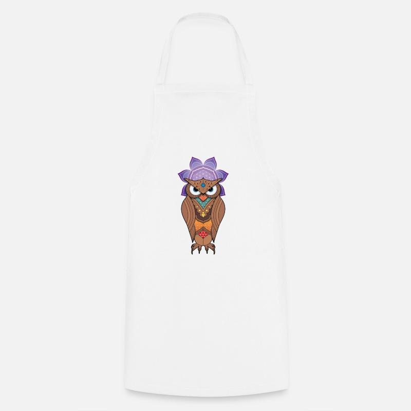Hibou - Tablier de cuisine - blanc
