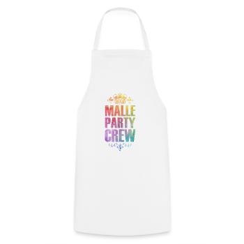 Malle Party Crew Colorful Holiday - Cooking Apron - white - Front - AI Model Male 185 dark (185cm)