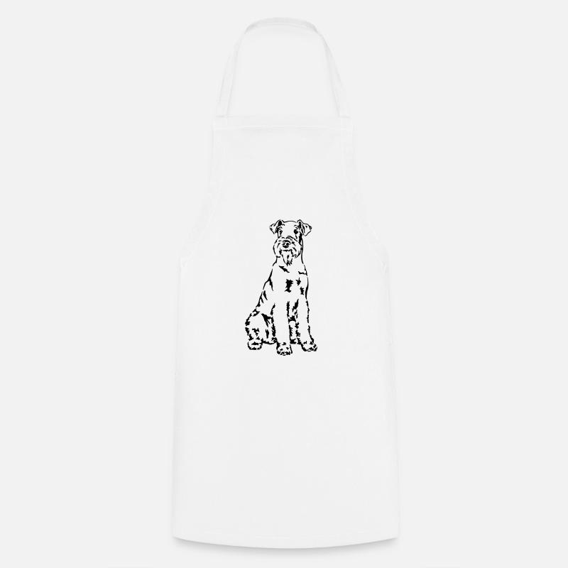 Airedale Terrier - Cooking Apron - white