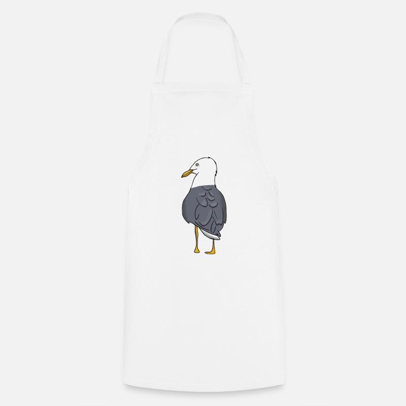 Möwe - Kochschürze - Weiß
