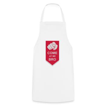 Viens à moi bro - Tablier de cuisine - blanc - Devant - AI Model Male 185 dark (185cm)