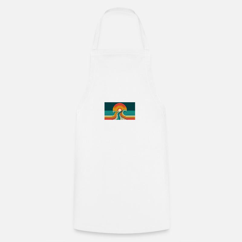 Sunset Retro 3 - Cooking Apron - white