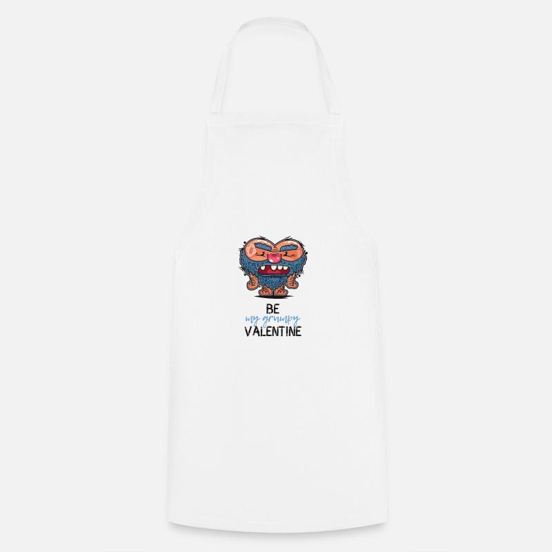 Grumpy Valentine - Tablier de cuisine - blanc