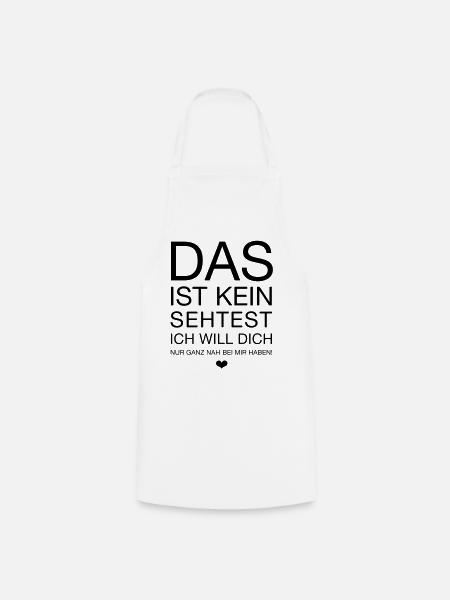 this is not a sehtest - Cooking Apron - white